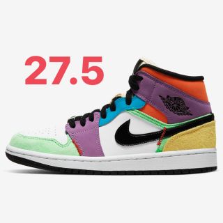 ナイキ(NIKE)の27.5cm NIKE WMNS AIR JORDAN 1 MID(スニーカー)