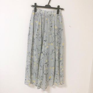 美品＊花柄ワイドパンツ(カジュアルパンツ)