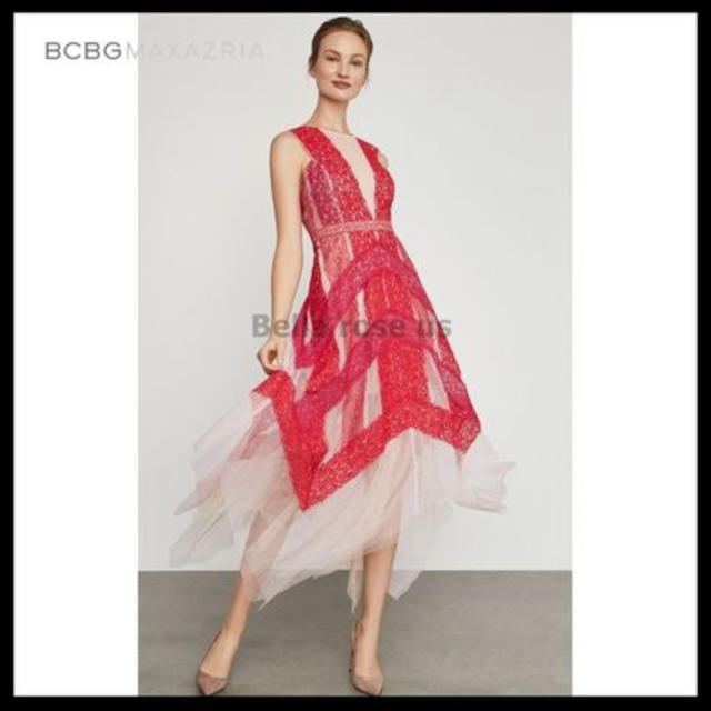 BCBGMAXAZRIA(ビーシービージーマックスアズリア)のGCBG ドレス レース ロングドレス レディースのワンピース(ロングワンピース/マキシワンピース)の商品写真