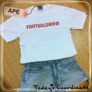 アベイシングエイプ(A BATHING APE)のBAPEプリントT(Tシャツ(半袖/袖なし))