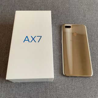 アンドロイド(ANDROID)のOPPO AX7 ゴールド(スマートフォン本体)