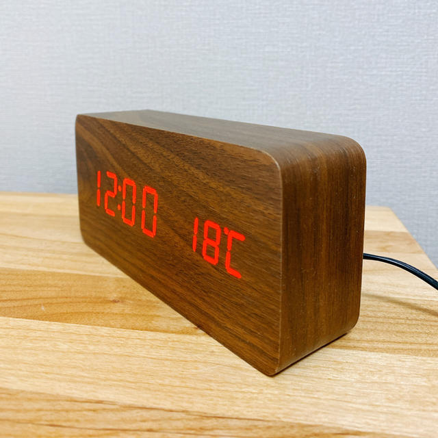 ニトリ(ニトリ)のニトリ　デジタル置き時計　ホルツL インテリア/住まい/日用品のインテリア小物(置時計)の商品写真
