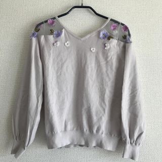 ウィルセレクション(WILLSELECTION)のウィルセレクション 肩刺繍　トップス(カットソー(長袖/七分))