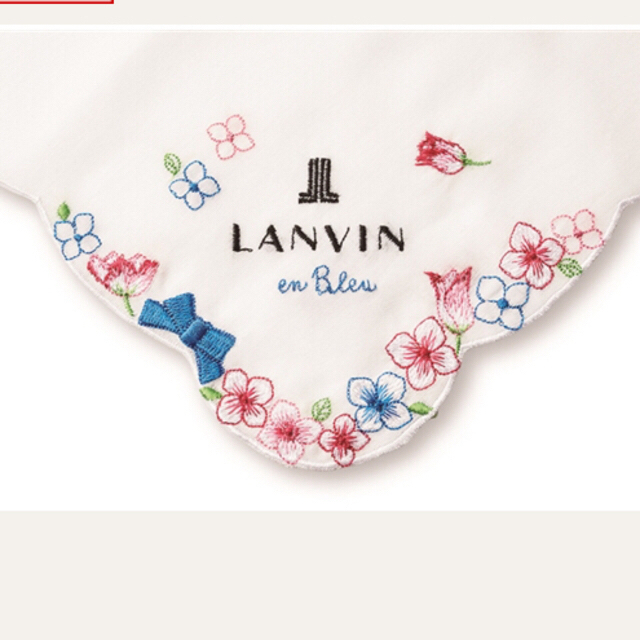 LANVIN en Bleu(ランバンオンブルー)の最終お値下げ❣️ランバンオンブルー♡ハンカチ レディースのファッション小物(ハンカチ)の商品写真