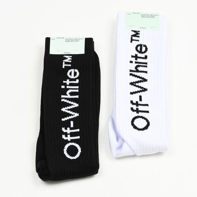 2足セット OFF-WHITE オフホワイト ソックス 靴下 箱無し