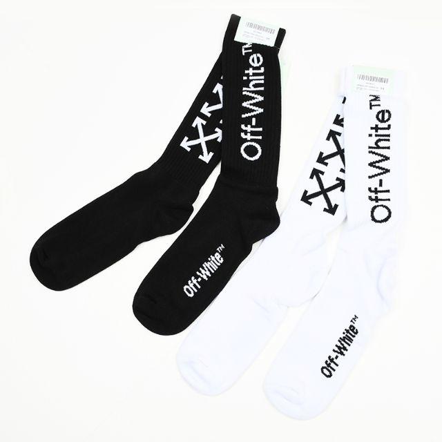 2足セット OFF-WHITE オフホワイト ソックス 靴下 箱無し