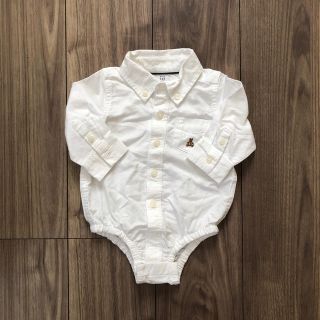 ベビーギャップ(babyGAP)の美品　GAP オックスフォードシャツ　ボディスーツ(シャツ/カットソー)