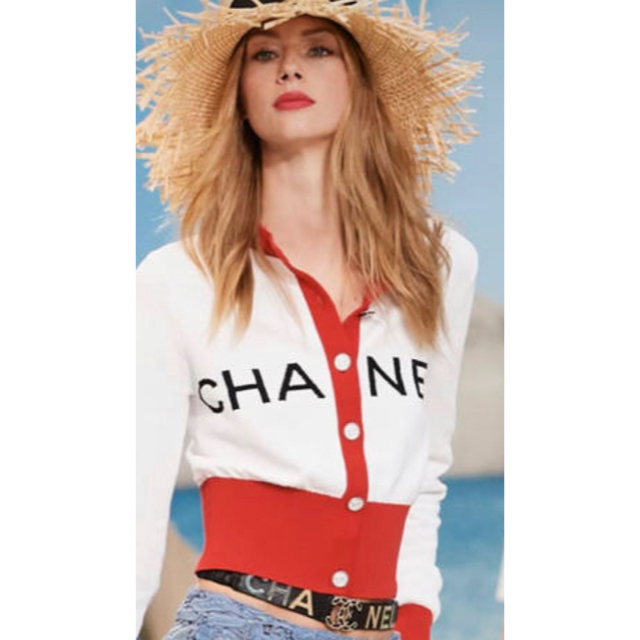 CHANEL(シャネル)のCHANEL 極美品♡極レア ココ釦 タグ付き カーディガン 34 レディースのトップス(カーディガン)の商品写真