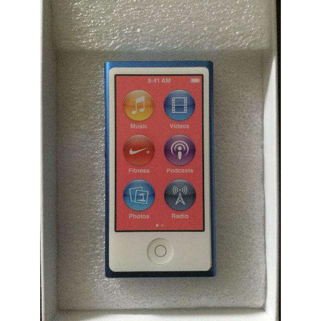 ●iPod nano 第7世代 本体 16GB ブルー 新品 純正ケーブル●