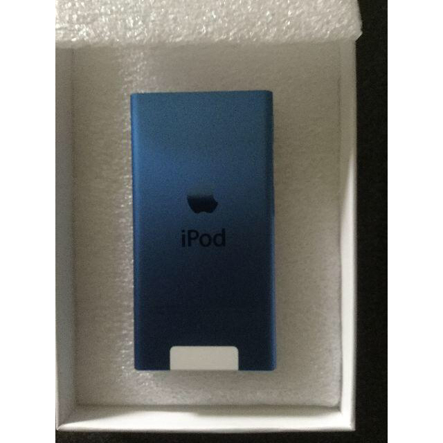 Apple(アップル)の●iPod nano 第7世代 本体 16GB ブルー 新品 純正ケーブル● スマホ/家電/カメラのオーディオ機器(ポータブルプレーヤー)の商品写真