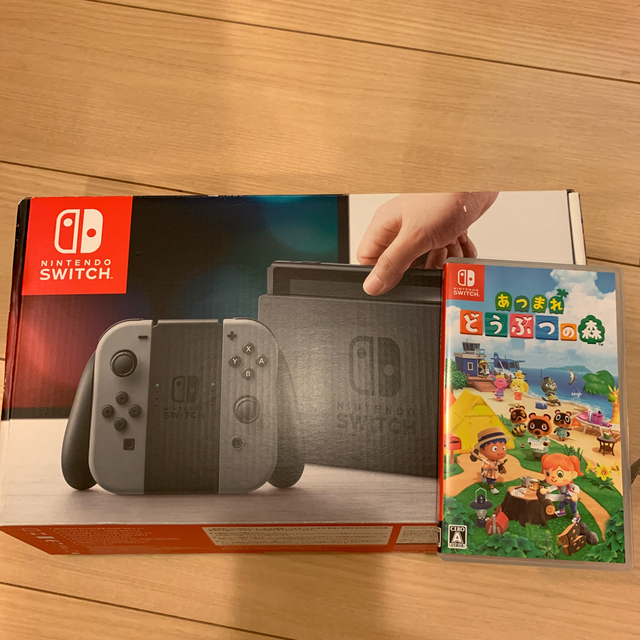 任天堂Switch本体グレーとどうぶつの森セット