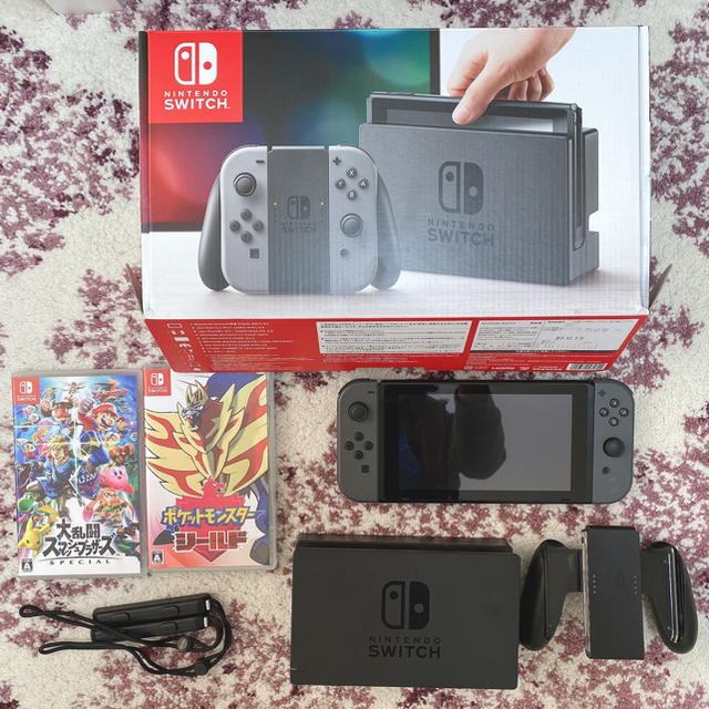 Nintendo Switch JOY-CON グレー 本体  HAC-S-KA