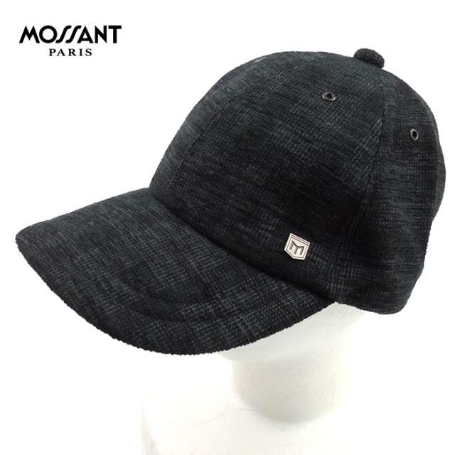 キャップ ブランド 帽子 チェック柄 グレー系 モサン mossant／新品 メンズの帽子(キャップ)の商品写真