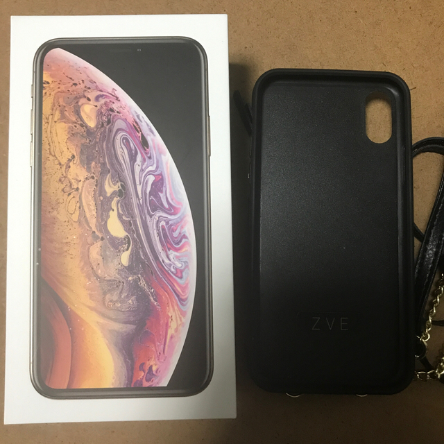 iPhone XS 256GB ゴールド ほぼ新品 ケース付き