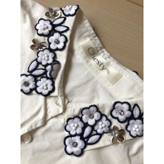 チェスティ(Chesty)のchestyネイビー白付け襟♡(つけ襟)