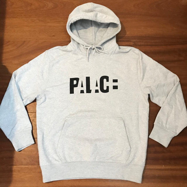 palace block hood M パーカー grey