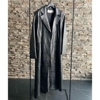 BALMAIN PARIS レザーロングコート ラム革 M 165～175cm-