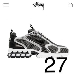 ナイキ(NIKE)のSTÜSSY / NIKE AIR ZOOM SPIRIDON CAGE 2 (スニーカー)