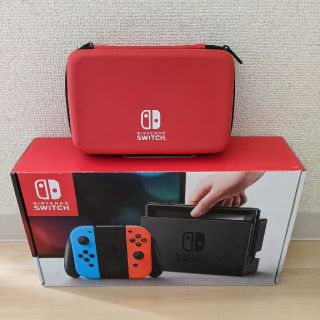 ニンテンドースイッチ(Nintendo Switch)のNintendo Switch 本体　ケース付き(家庭用ゲーム機本体)