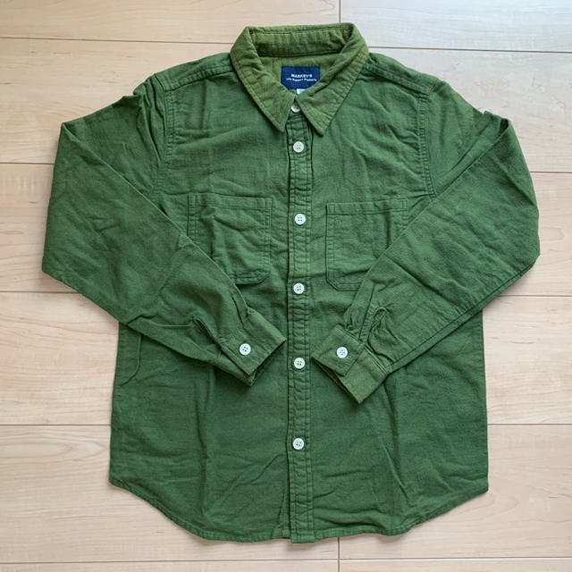 MARKEY'S(マーキーズ)のマーキーズ❁︎ネルシャツ　カーキ キッズ/ベビー/マタニティのキッズ服男の子用(90cm~)(ブラウス)の商品写真