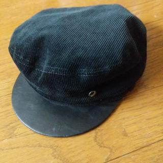 ディーゼル(DIESEL)のDIESEL ディーゼル　黒キャスケット　帽子　サイズ2(キャスケット)