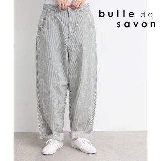 ビュルデサボン(bulle de savon)の新品bulle de savon✨ビュルデサボン インディゴデニム 太ストレート(デニム/ジーンズ)