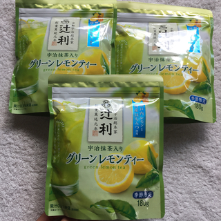 辻利 宇治抹茶入りグリーンレモンティー 3袋セット(茶)