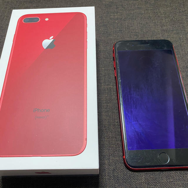 【訳あり】iPhone8 Plus Red 256GB SIMロック解除済