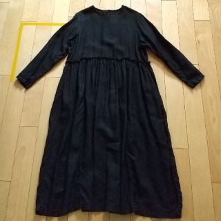 ネストローブ(nest Robe)の値下げ ネストローブ ワンピース 黒 美品(ロングワンピース/マキシワンピース)