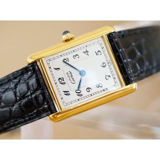 カルティエ(Cartier)の美品 カルティエ マスト タンク アラビア LM Cartier(腕時計(アナログ))