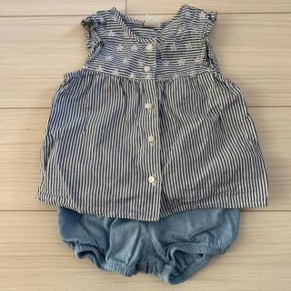 エイチアンドエム(H&M)のベビー　トップス　ブルマ　セットアップ(シャツ/カットソー)