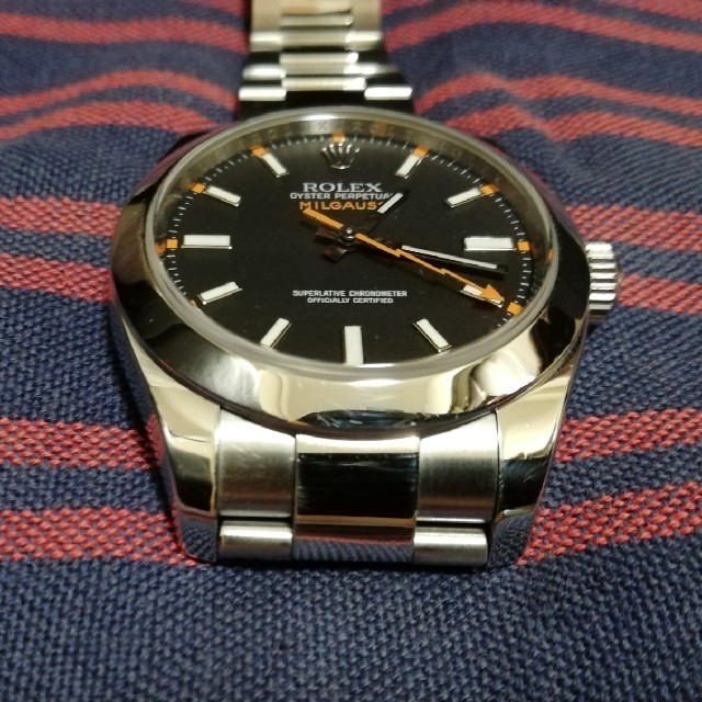 ROLEX(ロレックス)のROLEX ミルガウス 116400 黒文字盤 メンズの時計(腕時計(アナログ))の商品写真