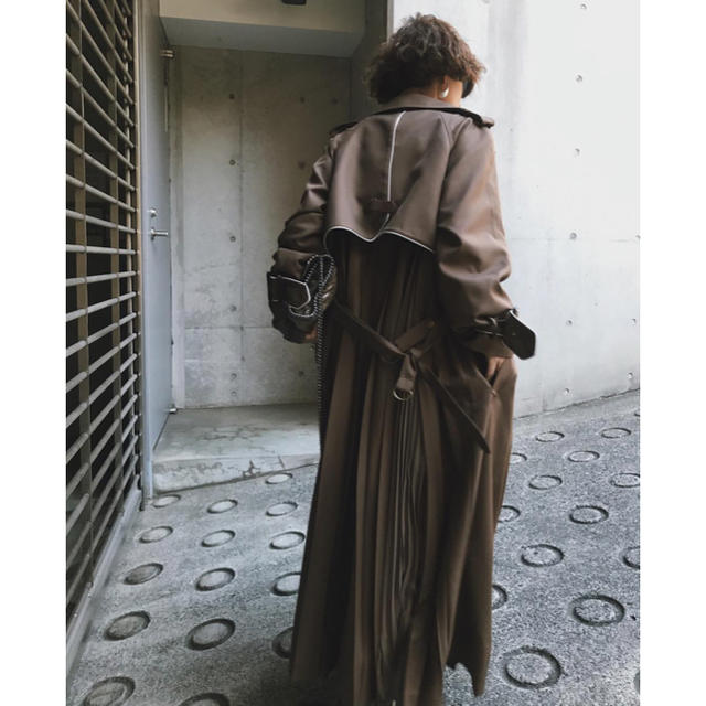 AMERI VARIOUS BACK PLEATS TRENCH