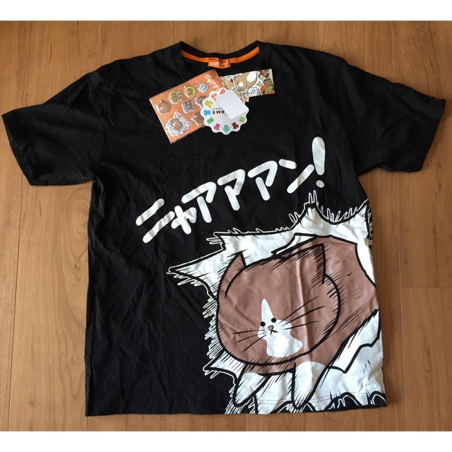 しまむら(シマムラ)の★新品★鴻池剛『ニャアアアン！』猫♡ぽんた♡Tシャツ メンズのトップス(Tシャツ/カットソー(半袖/袖なし))の商品写真