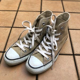 コンバース(CONVERSE)のコンバース  オールスター　23cm ベージュ(スニーカー)