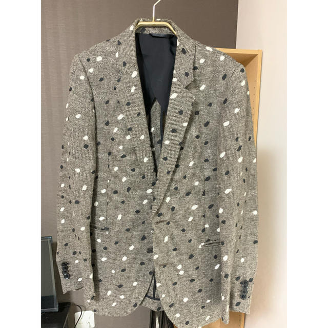 フラワーB ブルーグレイ ポールスミス Paul smith ドット柄ジャケット