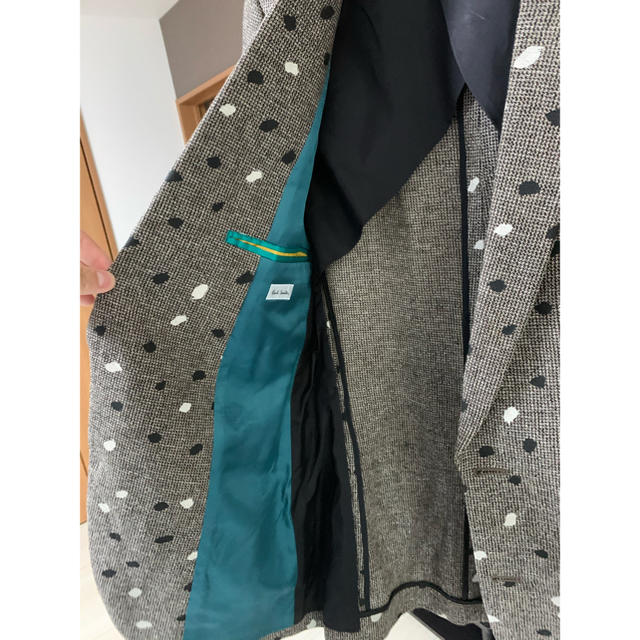 フラワーB ブルーグレイ ポールスミス Paul smith ドット柄ジャケット