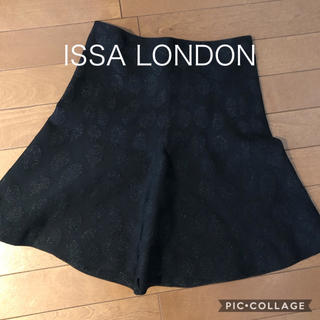 イッサロンドン(Issa London)のISSA london♡ラメレオパード　フレアスカート(ミニスカート)