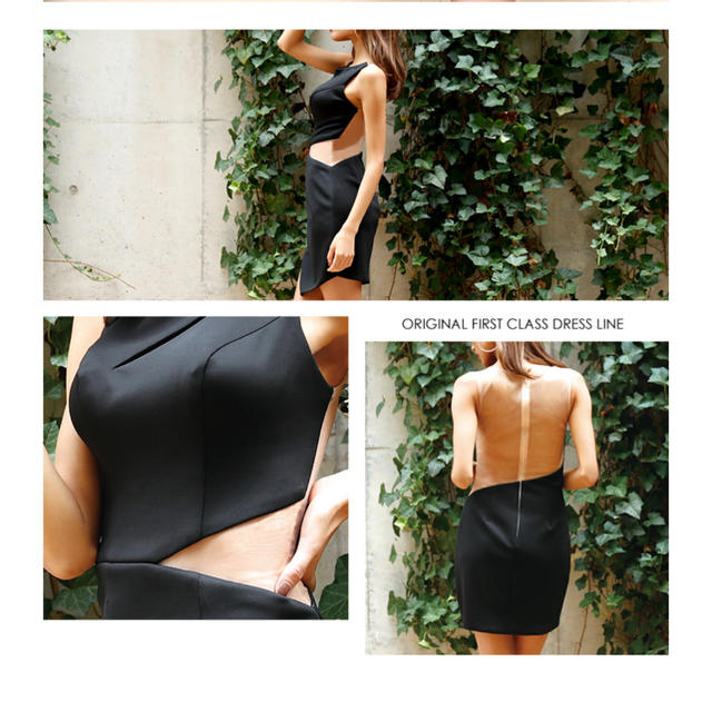 AngelR(エンジェルアール)のエンジェルアール　AR デコルテカットミニドレス　 レディースのフォーマル/ドレス(ナイトドレス)の商品写真