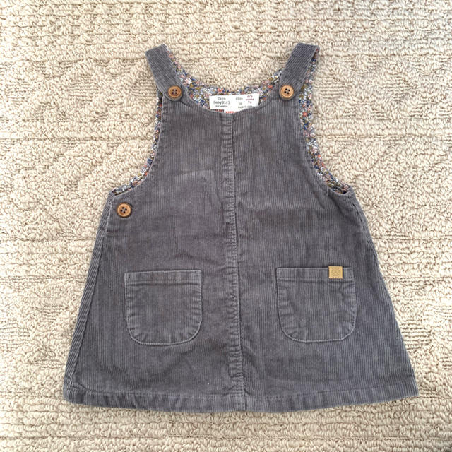 ZARA KIDS(ザラキッズ)のzara baby コーデュロイ ジャンパースカート キッズ/ベビー/マタニティのベビー服(~85cm)(ワンピース)の商品写真