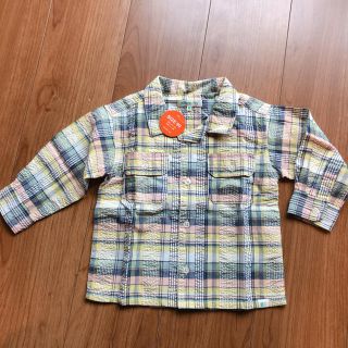 ビームス(BEAMS)のBEAMS mini チェックシャツ 90 新品(ブラウス)