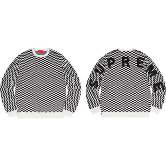 キムタク着 私物 supreme back logo sweater 付属品完備