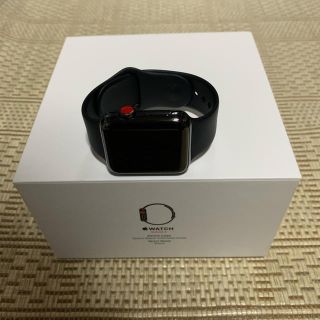 アップルウォッチ(Apple Watch)のApple watch Series 3 42mm BlackStainless(腕時計(デジタル))