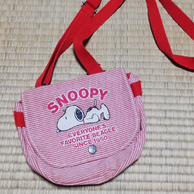 Snoopy スヌーピー 赤 ストライプ ミニ ショルダーバッグ レトロ ヴィンテージ 古着の通販 By りーりー S Shop スヌーピー ならラクマ