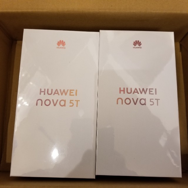 正規メーカー品 HUAWEI nova5T 黒 SIMフリー版 2台 新品 | www.artfive