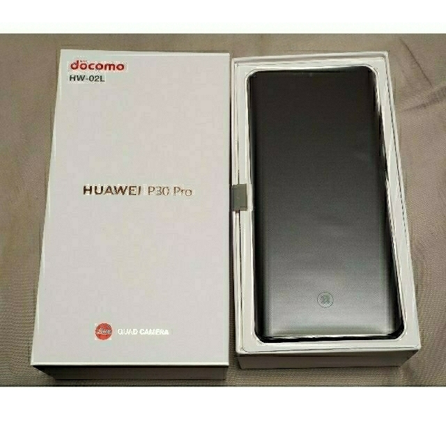 HW-02L☆P30Pro☆ブラック☆SIMロック解除済み☆新品同様品☆ - 1