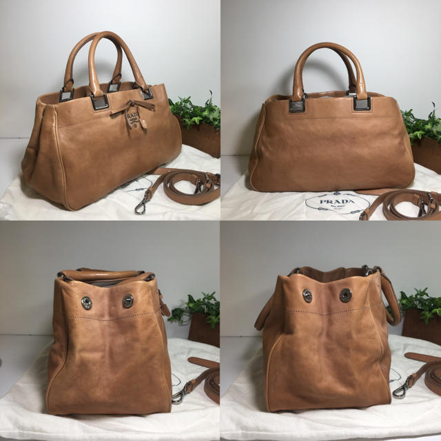 美品✨PRADA✨2WAY バッグ　レザー