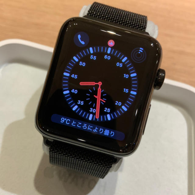 Apple Watch series3 セルラー 42mm ブラックステンレス