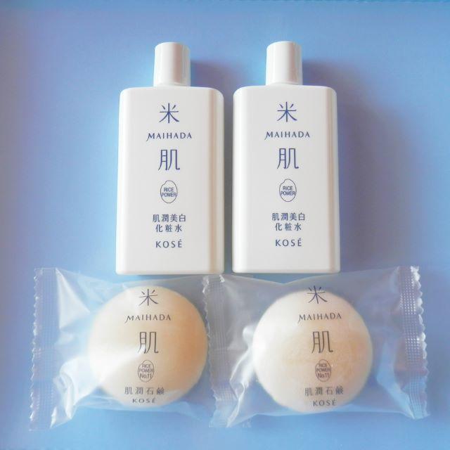 KOSE COSMEPORT(コーセーコスメポート)の約28日分 米肌 肌潤美白化粧水+石けん セット 送料無料 コスメ/美容のスキンケア/基礎化粧品(洗顔料)の商品写真