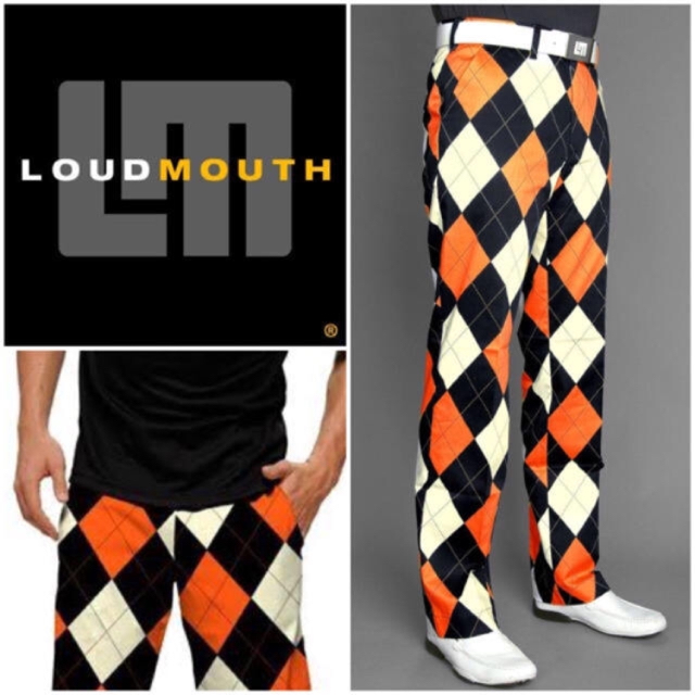 Loudmouth(ラウドマウス)のラウドマウス パンツ LOUDMOUTH ゴルフ 新品 大きいサイズ 総柄 2点 スポーツ/アウトドアのゴルフ(ウエア)の商品写真